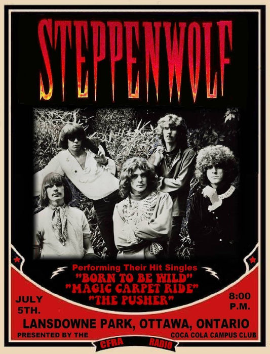 STEPPENWOLF- LANSDOWNE PARK TIN SIGN