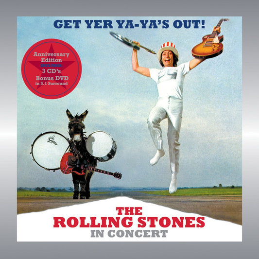 ROLLING STONES - GET YER YA-YA'S OUT! - 3CD + DVD COMBO - (M*) - USED CD AND DVD