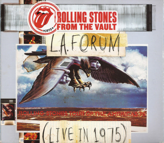 ROLLING STONES - FROM THE VAULT LA FORUM LIVE IN 1975 - 2 CD + DVD COMBO - (M*) - USED CD AND DVD