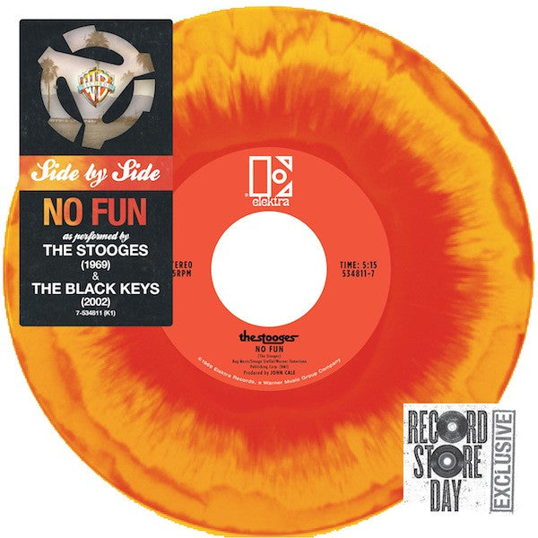 THE STOOGES & THE BLACK KEYS - SIDE BY SIDE LIMITED EDITION RECORD STORE DAY ORANGE VINYL - NEW VINYL 7IN 45 RPM