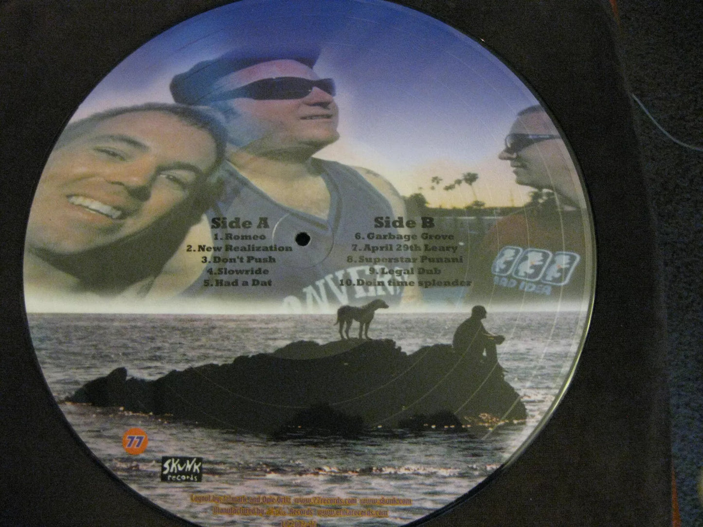 SUBLIME - 2ND HAND SMOKE - OUT OF PRINT SPECIAL LIMITED EDITION PICTURE DISC 2002 - NM