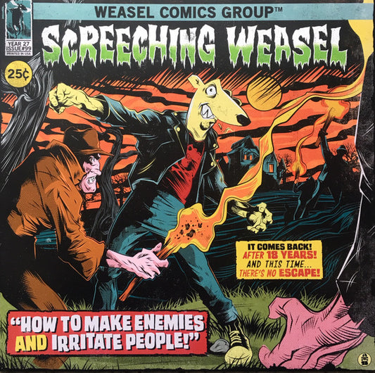 SCREECHING WEASEL - HOW TO MAKE ENEMIES AND IRRITATE PEOPLE - 2013 - LIMITED EDITION TRANSPARENT BLUE - USED VINYL