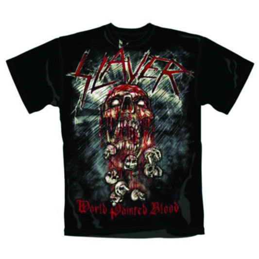 SLAYER - WORLD PAINTED BLOOD - ADULT T SHIRT