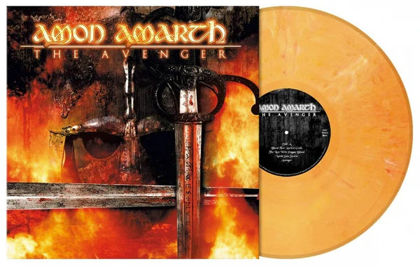 AMON AMARTH - THE AVENGER  ULTIMATE VINYL EDITION ORANGE MARBLED VINYL LARGE 2 SIDED POSTER INCLUDED