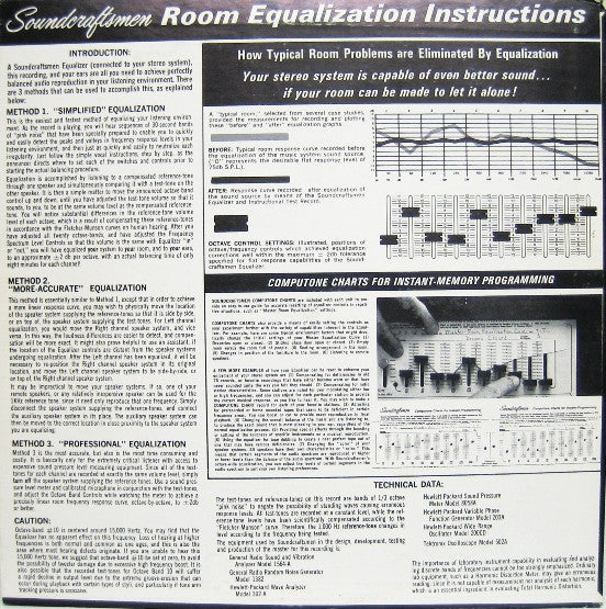 TEST RECORD, INSTRUCTIONAL - USED VINYL