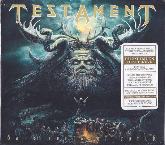 TESTAMENT - DARK ROOTS OF EARTH - CD/DVD COMBO LIMITED EDITION - USED CD