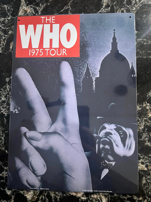 THE WHO - 1975 TOUR - TIN SIGN