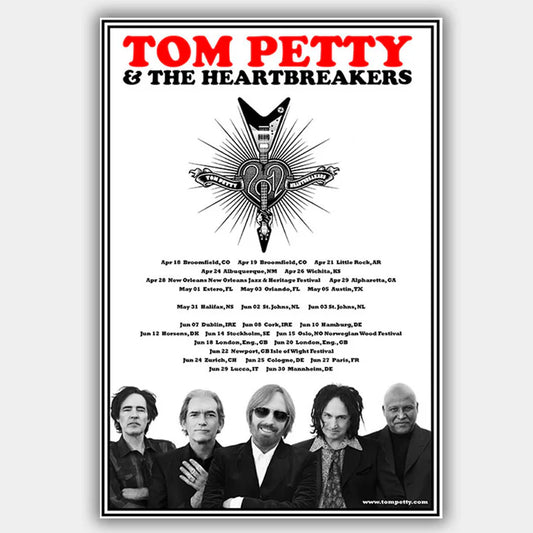 Tom Petty (2012) - Concert Poster - 13 x 19 inches