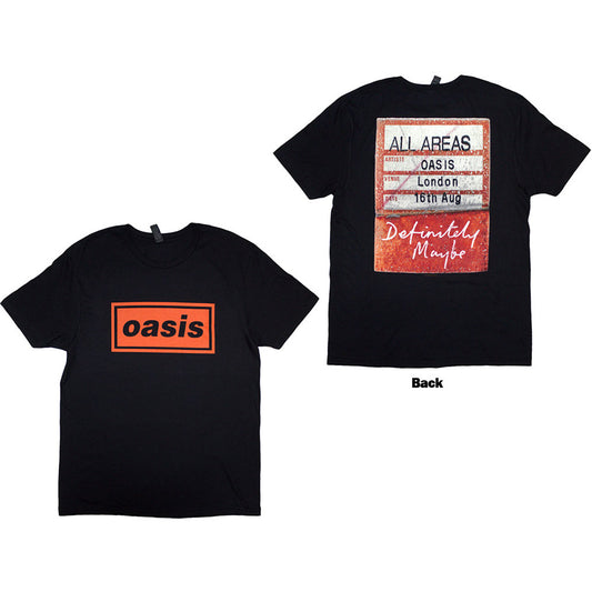 OASIS - DEFINITELY MAYBE - ADULT TSHIRT