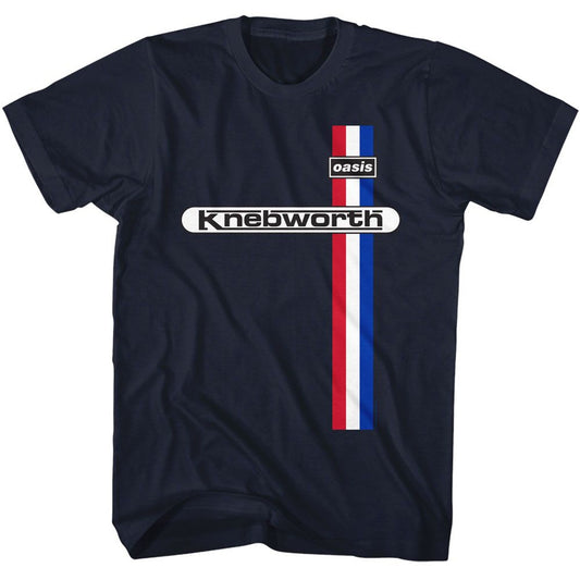 OASIS - KNEBWORTH (NAVY BLUE) ADULT T-SHIRT