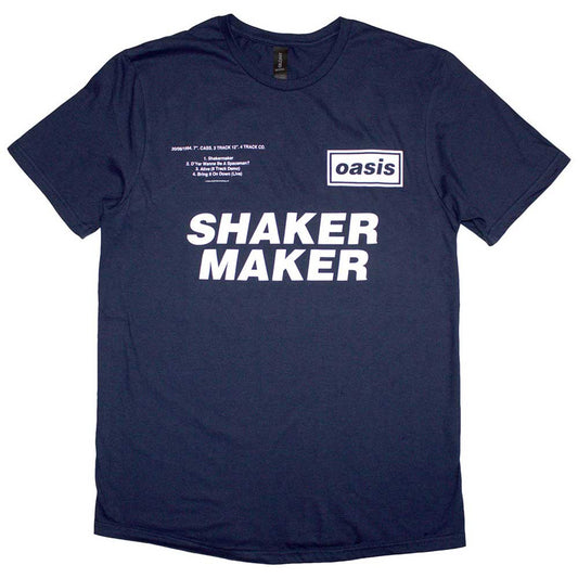 OASIS - SHAKERMAKER (NAVY BLUE) ADULT T-SHIRT