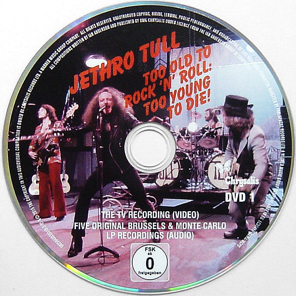 JETHRO TULL - TOO OLD TO ROCK N ROLL, TOO YOUNG TO DIE THE TV SPECIAL EDITION - CD/DVD BOOK BOXSET REMIXED IN 5.1 SURROUND SOUND BY STEVEN WILSON - USED CD
