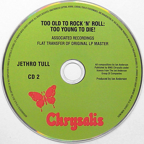 JETHRO TULL - TOO OLD TO ROCK N ROLL, TOO YOUNG TO DIE THE TV SPECIAL EDITION - CD/DVD BOOK BOXSET REMIXED IN 5.1 SURROUND SOUND BY STEVEN WILSON - USED CD