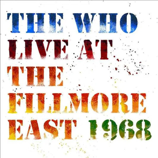 THE WHO -2018  LIVE AT THE FILLMORE EAST 1968 - DELUXE EDITION 2CD SET - (*NM) - USED CD