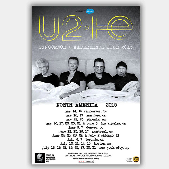 U2 (2015) - Concert Poster - 13 x 19 inches