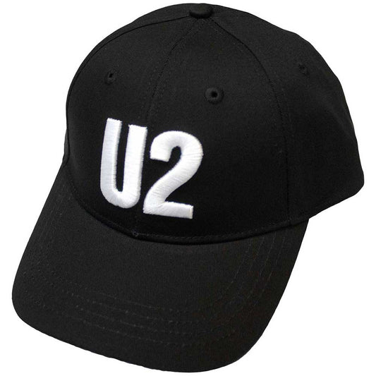 U2 - WHITE LOGO - BASEBALL CAP (FULLY LICENSED MERCHANDISE)