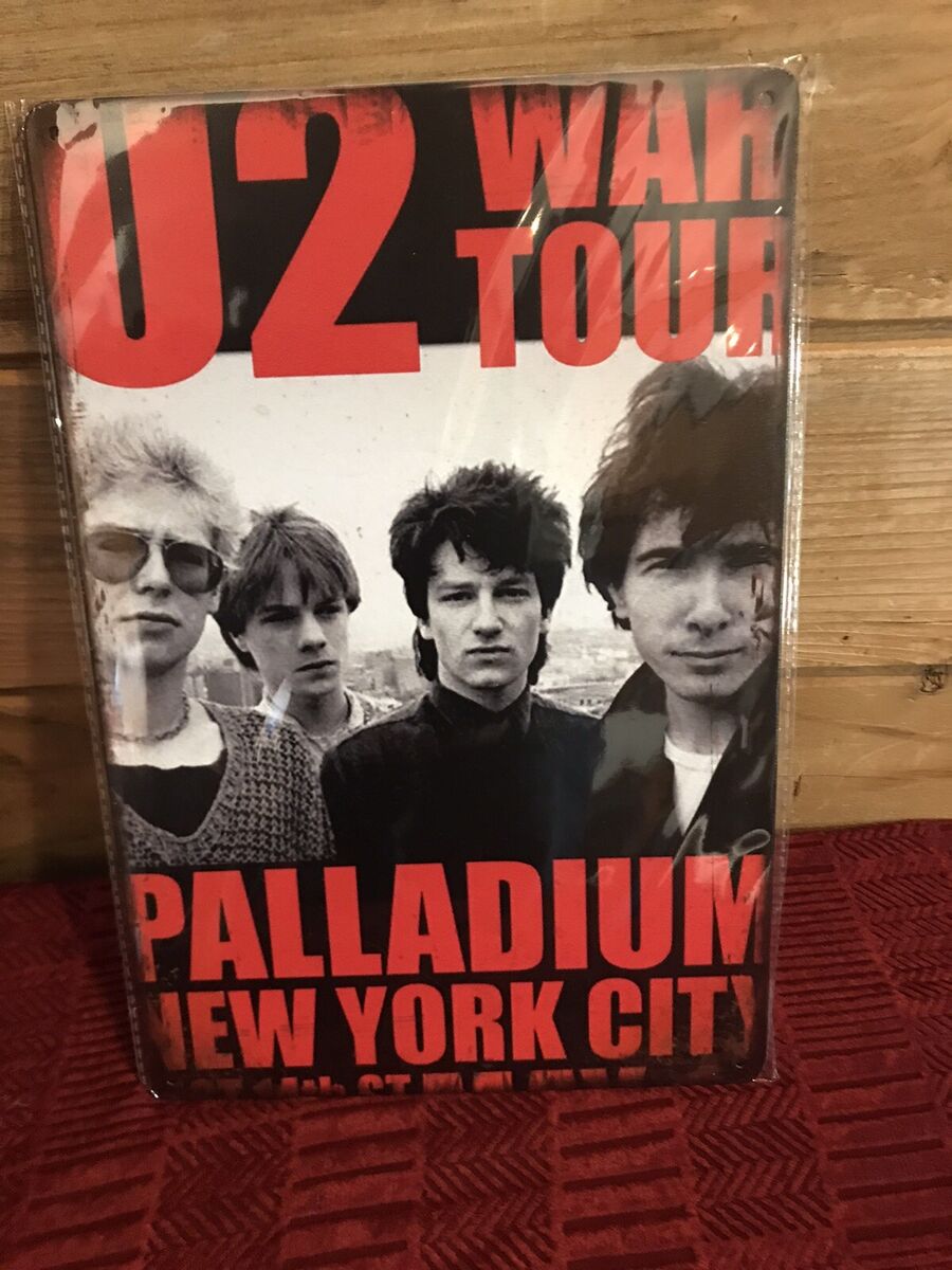 U2- WAR TOUR TIN SIGN