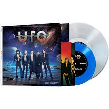 U.F.O. - WALK ON  WATER - LIMITED EDITION 12" CLEAR VINYL AND 7" BLUE VINYL