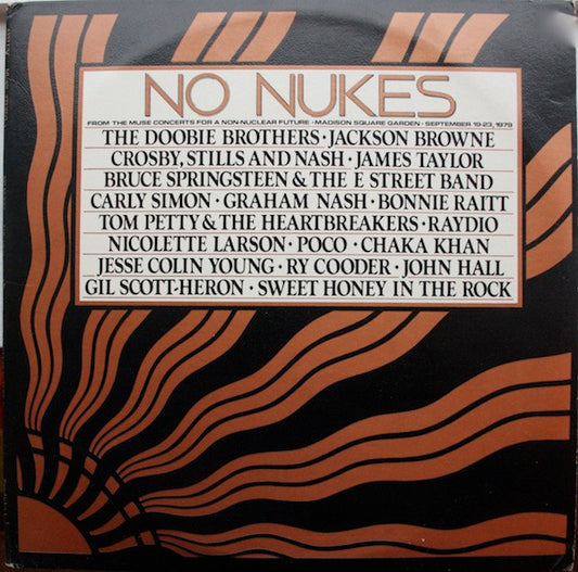 VARIOUS - NO NUKES - The Muse Concerts For A Non-Nuclear Future  - MADISON SQ GARDEN 9/1979 - 3LP - USED VINYL
