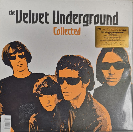 THE VELVET UNDERGROUND - COLLECTED - MUSIC IN VINYL 2017 RE-ISSUE 180 GR 2LP (MINT*) - BANANA PEEL YELLOW VINYL LIMITED EDITION NUMBERED COPY - USED VINYL
