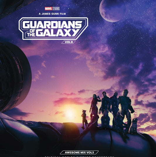 VARIOUS ARTISTS - GAURDIANS OF THE GALAXY VOL. 3 - EXCLUSIVE 2-LP PURPLE AND BLUE VINYL & POSTER - NEW VINYL