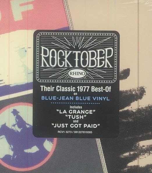 ZZ TOP - BEST OF - 10 LEGENDARY TEXAS TALES - ROCKTOBER LIMITED EDITION BLUEJEAN BLUE VINYL - NV