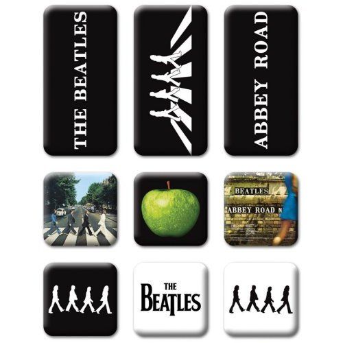 THE BEATLES - ABBEY ROAD - 9 MAGNET SET