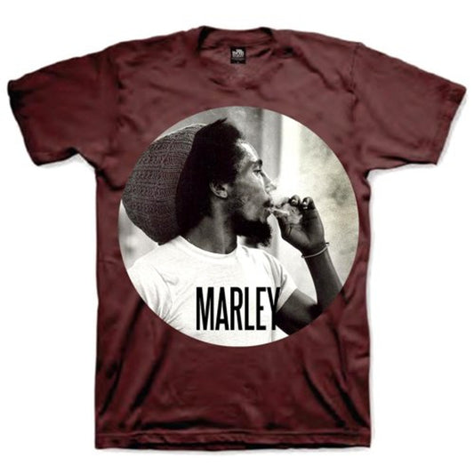 BOB MARLEY- SMOKING CIRCLE- TSHIRT