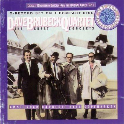 DAVE BRUBECK QUARTET - THE GREAT CONCERTS AMSTERDAM CARNEGIE HALL COPENHAGEN - USED VINYL - JAZZ