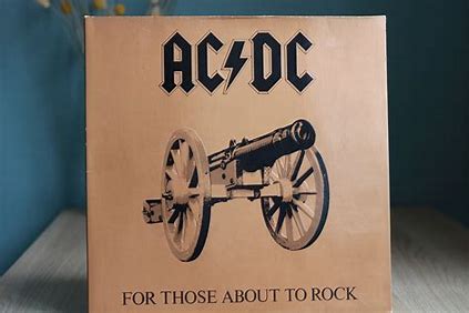 AC/DC - FOR THOSE ABOUT TO ROCK   - USED VINYL