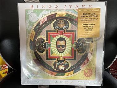 RINGO STARR - TIME TAKES TIME - LIMINTED EDITION 1500 COPIES ONLY YELLOW & GREEN MARBLED VINYL- NEW VINYL