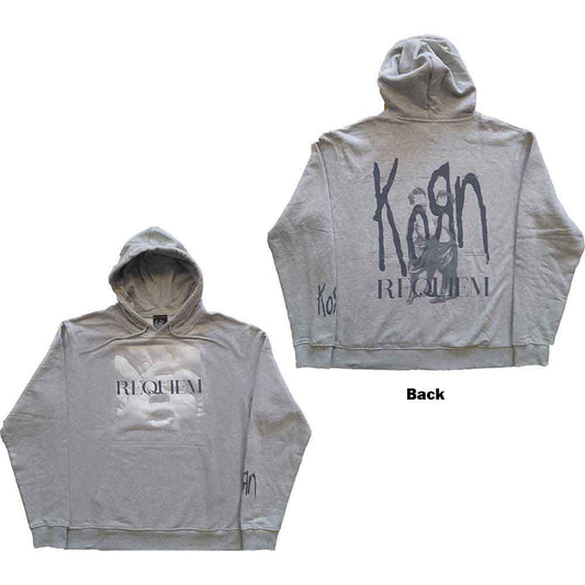 KORN- REQUIEM GREY UNISEX PULLOVER HOODIE