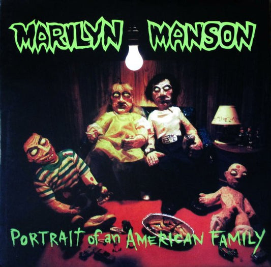 MARILYN MANSON - PORTRAIT OF AN AMERICAN FAMILY - LIMITED EDITION GREEN VINYL + TSHIRT BOXSET 2009 *(NM) HIGHLY COLLECTABLE..***RARE***- USED VINYL