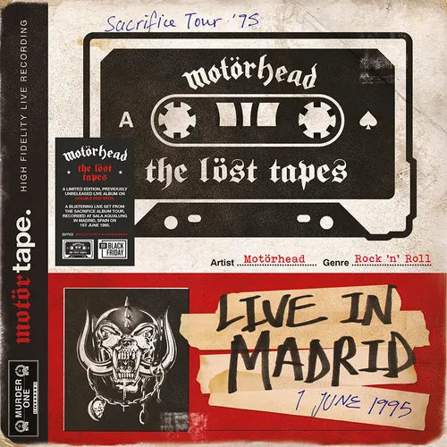 MOTORHEAD - -THE LOST TAPES- LIMITED EDITION 2LP RED VINYL- RSD 2021 BF