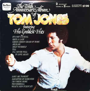 TOM JONES - TENTH ANNIVERSARY GREATEST HITS - USED VINYL