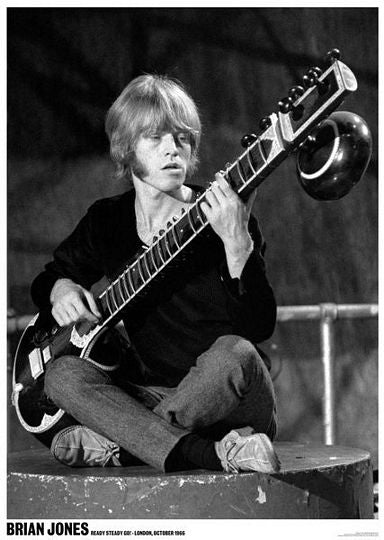 PER6683-THE ROLLING STONES BRIAN JONES - LARGE POSTER 24X36"