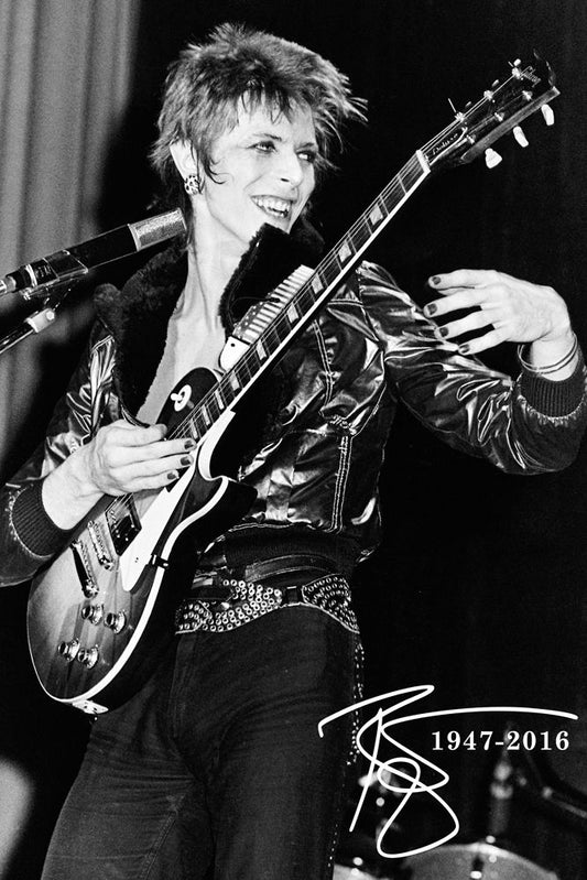 PER6838-DAVID BOWIE GUITAR - LARGE POSTER 24X36"