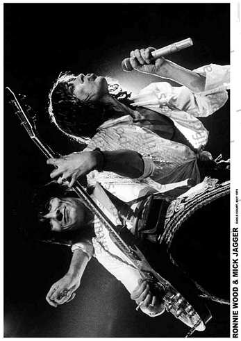PER8015-THE ROLLING STONES MICK AND RONNIE - LARGE POSTER 24X36"