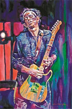 PER8308-KEITH RICHARDS DAVID GLOVER - LARGE POSTER 24X36"
