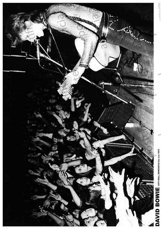 PER8329-DAVID BOWIE NEWCASTLE 1972 - LARGE POSTER 24X36"