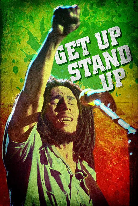 PER8427-BOB MARLEY GET UP STAND UP - LARGE POSTER 24X36"