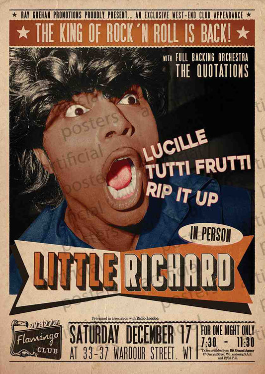 PER8545-LITTLE RICHARD WARDOUR STREET - LARGE POSTER 24X36"