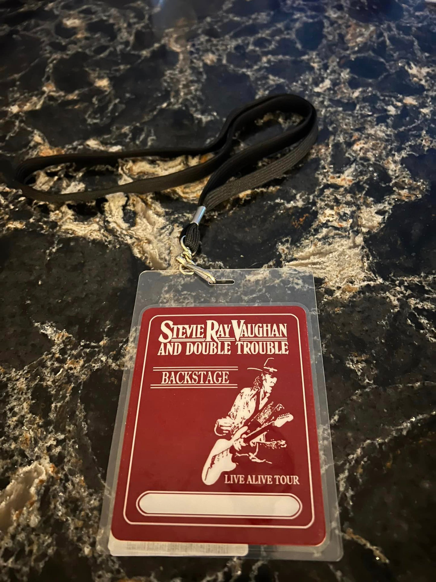 BACKSTAGE PASS - STEVIE RAY VAUGHN - LICENSED MERCHANDISE