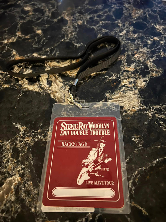 BACKSTAGE PASS - STEVIE RAY VAUGHN - LICENSED MERCHANDISE